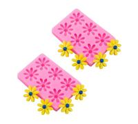 2 stampi per caramelle, margherite da cucina, decorazione per torte, biscotti, cioccolato, argilla, stampo in silicone a forma di margherita, stampo in silicone a forma di fiore