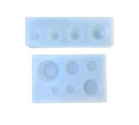 2 stampi per gelato in silicone per uso alimentare per la creazione di gioielli in resina, set di stampi riutilizzabili con design dettagliato, stampi in resina a rilascio facile