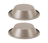 2 stampi per hamburger in acciaio al carbonio antiaderente multifunzione rotondo torta pan pane cottura