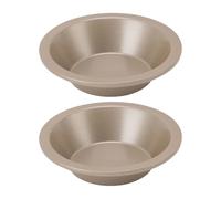 2 stampi per hamburger in acciaio al carbonio, antiaderenti, rotondi, per la cottura del pane, dimensioni standard, multifunzionali color oro, facili da rilasciare, lavabili in lavastoviglie