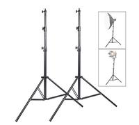 2 stand per illuminazione professionale da studio resistente, 270 cm, con molla regolabile, supporto per treppiedi per video ritratto e fotografia di prodotto, 2 set
