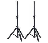 2 Stativi Asta Stand Treppiedi Supporto Corta per Casse Amplificate Regolabile