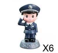 2 statuette di poliziotti, piccole figure decorative, carine.