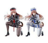 2 statuette Nike Dea Rapi Anime Ragazza Inginocchiata Combattimento Pose | Rapi Action Figure Desktop Statua, PVC Collezionabile Figurine Ornamento, Decorazione Domestica, Regali di Compleanno per i