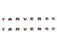 2 stemmi 3D per porta, targhette adesive di ricambio per 2018+ Traverse (linea rossa)