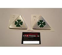 2 Stemmi loghi ALFA ROMEO MITO ORIGINALI quadrifoglio verde