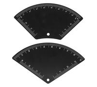 2 stencil per sopracciglia per modellare, calibro per sopracciglia in metallo riutilizzabile con scala di precisione per trucco simmetrico, kit facile per la modellazione delle Design Regola