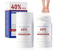 2 Stick Crema Piedi per Secchi Screpolati Tacchi e Piedi con 40% Urea, per Levigare la Pelle Ruvida e Dura, per Pelle Secca e Screpolata, Massima Forza, Facile da Portale