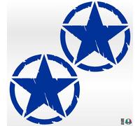 2 Sticker Adesivi STELLA MILITARE US ARMY ESERCITO Auto Camper Pickup Jeep