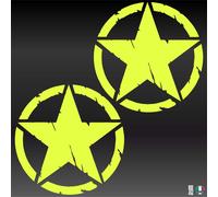 2 Sticker Adesivi STELLA MILITARE US ARMY ESERCITO Auto Camper Pickup Jeep