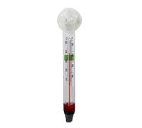 2 stili di pesce di vetro per serbatoio termometro gamma 0-40 ºC Marine Aquarium Sucker Square/Float Temp Gau Indicatore di temperatura dell'acqua per la pesca