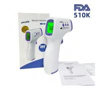 2 Stili Termometro digitale casuale senza contatto, termometro per la fronte per misurare la temperatura corporea, display LED grande (batterie non incluse), regalo per Natale, Ognissanti, Ringraziame