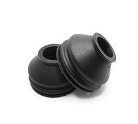 2 stivali universali per giunto sferico in silicone 23 41 33 con estremità del tirante e giunto sferico per stivali antipolvere 2288, superiore e inferiore, kit di ricambio nero