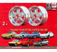 2 Stk cerchi Porsche Fuchs 911 polished Felgen 7x16 2 pcs wheel jante llanta
