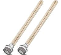 2 Stoppini per Lampada ad Olio di Fragranza Stoppini di Ricambi per Lampada Catalitica Bruciatore Controllo dell'Aria Diffusore Aromaterapia Accessori per Ambiente Casa, 16 cm (Argento)