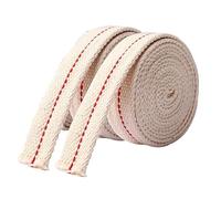 2 stoppini per lanterne a olio, larghezza 1,2 cm, stoppino piatto in cotone lungo 1 m, stoppino per lampada ad olio, stoppino per lampada in cotone alcol per bruciatori a olio o bruciatori a cherosene