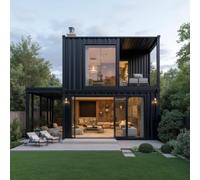 2 Story Tiny Home Structure Casa in acciaio Case minuscole prefabbricate Prefabbricate Contenitore espandibile Casa contenitore in acciaio staccabile Case minuscole in vendita