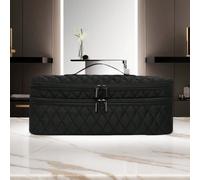 2 strati Borsa da viaggio nera, compatibile con One-Step Blow Dryer Brush/Styler Originale 1.0, Plus 2.0, Borsa da trasporto portatile per vari strumenti e accessori per capelli, adatta anche come bor