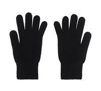 2 strati di puro cashmere, guanti da donna., Nero