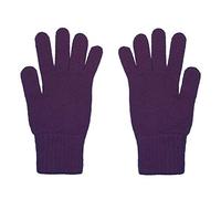 2 strati di puro cashmere, guanti da donna., viola., Taglia unica