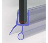 2 strisce di ricambio in gomma per porta della doccia, lunghezza 50 cm, deflettore d'acqua 681012 mm, progettato per porte in vetro per bloccare la fuoriuscita dell'acqua (10 mm)