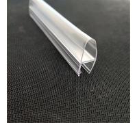 2 strisce di ricambio per porta della doccia da 50 cm con deflettore d'acqua, progettate per tutte le porte in vetro per fermare perdite d'acqua e asciugare i pavimenti del bagno (12 mm)