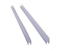 2 strisce di tenuta per schermo doccia, 50 cm, per barriera in PVC trasparente, ricambio per porte da bagno da 6/8/10/12/15 mm, facile da installare senza bisogno di (12 mm)