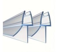 2 strisce di tenuta trasparenti e flessibili per porta della doccia da 4 a 6 mm, distanza fino a 20 mm, lunghezza 70 cm