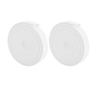 2 strisce flessibili in spugna per porte scorrevoli e canali laterali delle finestre, per supportare l'esclusione delle correnti d'aria e la riduzione del rumore (bianco)