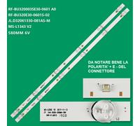 2 Strisce LED JL.D32061330-081AS-M 32LES78T2W E348124 MS-L1343 L2202 ARIELLI 32"