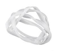 2 strisce trasparenti in gomma siliconica impermeabile per porte scorrevoli, prevenzione perdite d'acqua, 6/8/10/12 mm (12 mm)