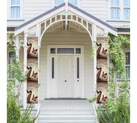 2 striscioni da appendere di benvenuto primavera estate porta d'ingresso banner portico sfondo musicale farfalla stagionale porta appeso portico segno fattoria parete interna sfondo decorazione