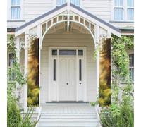 2 striscioni da appendere per porta d'ingresso primavera estate banner mattutino luce solare nel deserto stagionale porta da appendere portico cartello fattoria parete interna sfondo decorazione