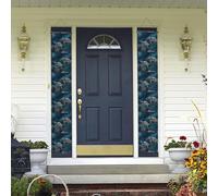 2 striscioni per porta di benvenuto tartaruga che nuota nel mare Portico Segno Decorazioni Hawaiane Bandiere Primavera Estate Decor Sfondo Banner Appeso alla Parete per Outdoor Home Tropical Yard