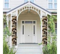 2 striscioni per porta portico banner per cani di piccola taglia benvenuto striscioni da appendere bandiera primavera estate portico segno per porta d'ingresso sfondo porta anteriore segno decorazione