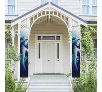 2 striscioni per porta portico blu sirena benvenuto banner da appendere bandiera primavera estate portico segno per porta d'ingresso sfondo porta d'ingresso cartello per porta d'ingresso segno