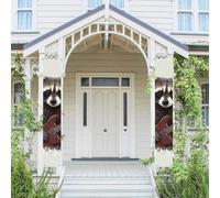 2 striscioni per porta portico divertente procione benvenuto appeso banner bandiera primavera estate portico segno per porta d'ingresso sfondo porta d'ingresso segno porta anteriore decorazione sfondo