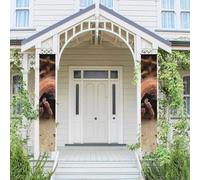 2 striscioni per porta portico grandi tarantola messicana benvenuto banner da appendere bandiera primavera estate portico segno per porta d'ingresso sfondo parete porta anteriore segno decorazione