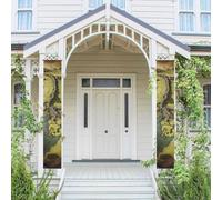 2 striscioni per porta portico mappa della terra di mezzo benvenuto banner da appendere bandiera primavera estate portico segno per porta d'ingresso sfondo porta anteriore segno decorazione sfondo