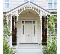 2 striscioni per porta portico vecchi libri in biblioteca banner da appendere bandiera primavera estate portico segno per porta d'ingresso sfondo porta anteriore segno decorazione festa sfondo foto