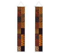 2 striscioni per portico in stile africano patchwork per porta d'ingresso, elegante decorazione per la casa, bandiere da appendere, cartello di benvenuto per esterni e interni, forniture per vacanze