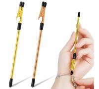 2 strumenti di aiuto per bracciali, ganci in plastica multicolore e punta in metallo, chiusura rapida per braccialetti e collane, uso con una sola mano, oro rosa dorato