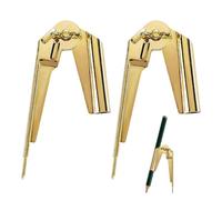 2 Strumenti di Contorno, Strumento di Marcatura, Bussola A Matita E Marcatore, Strumento di Marcatura Matita Multifunzionale Per La Lavorazione del Legno (Oro)