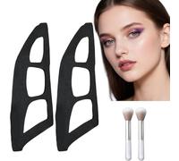 2 strumenti per ombretto Eyetour, guida per ombretto da donna, con pennello, aiuto riutilizzabile per ombretto/ombretto, aiuto per occhi, trucco per le donne (con 2 pennelli per ombretto)