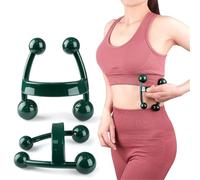 2 strumenti portatili per massaggi a 4 punti, massaggiatore manuale per tessuti profondi, massaggiatore per tutto il corpo, strumento portatile per massaggio del palmo, per collo, spalle, schiena