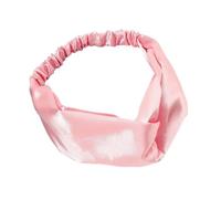 2 Stück 16 x 18 cm Cross Haarband Damen,Satin-Stirnband,Elastische Haarreif,Mädchen Stirnbänder,Yoga Haarbänder,Haar-Accessoires,Haarschmuck,Einfarbiger Haarreifen,für Make-up,Workout,Rosa