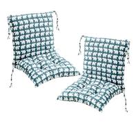 2 stycken stolkuddar Med ryggdelssätt,40 x 80 cm ryggkuddar Med Band Cuscini per Sedie con Schienale per Sedie da Esterno Cucina Giardino Grigio(Style12)