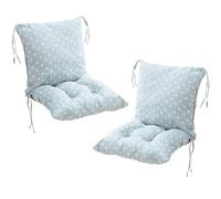 2 stycken stolkuddar Med ryggdelssätt,40 x 80 cm ryggkuddar Med Band Cuscini per Sedie con Schienale per Sedie da Esterno Cucina Giardino Grigio(Style2)