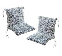 2 stycken stolkuddar Med ryggdelssätt,40 x 80 cm ryggkuddar Med Band Cuscini per Sedie con Schienale per Sedie da Esterno Cucina Giardino Grigio(Style8)