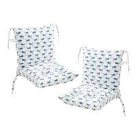 2 stycken stolkuddar Med ryggdelssätt,40 x 80 cm ryggkuddar Med Band Cuscini per Sedie con Schienale per Sedie da Esterno Cucina Giardino Grigio(Style3)